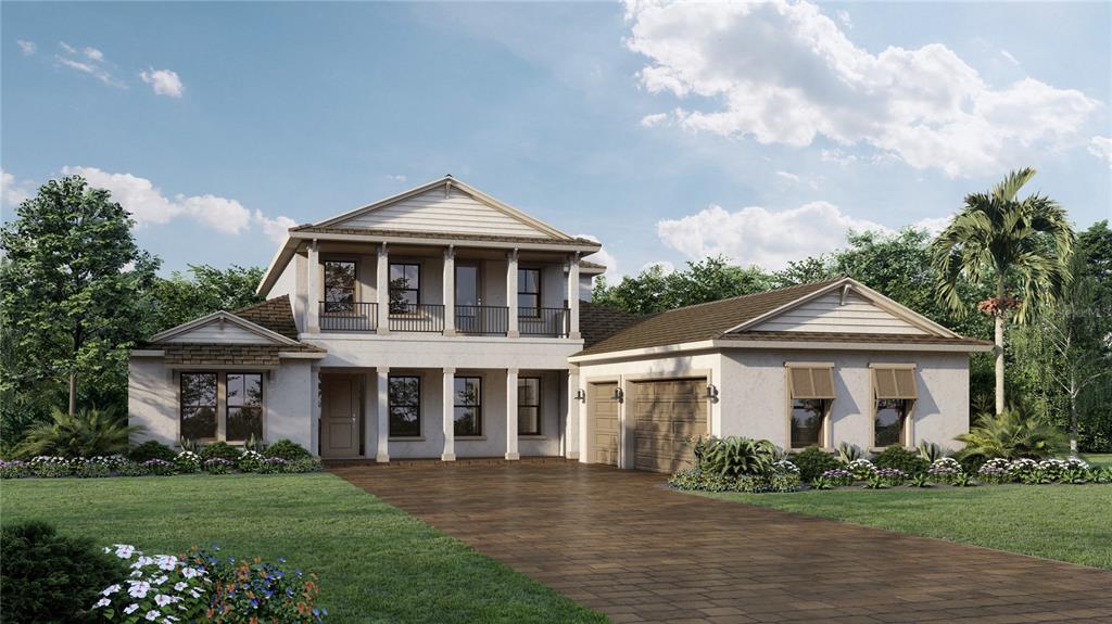 19837 Augusta Preserve Drive Lutz, FL 33549 - Photo 1 of 1 a front view of a house with a garden
