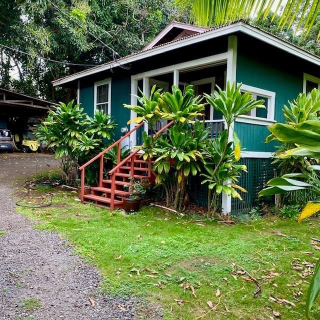 1264 Malaihi Road Wailuku, HI 96793 - Photo 2 of 17 a view of front of a house with a yard