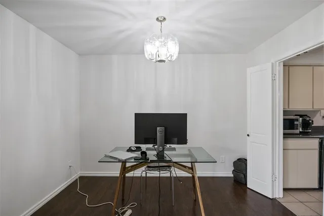 a view of a workspace with furniture