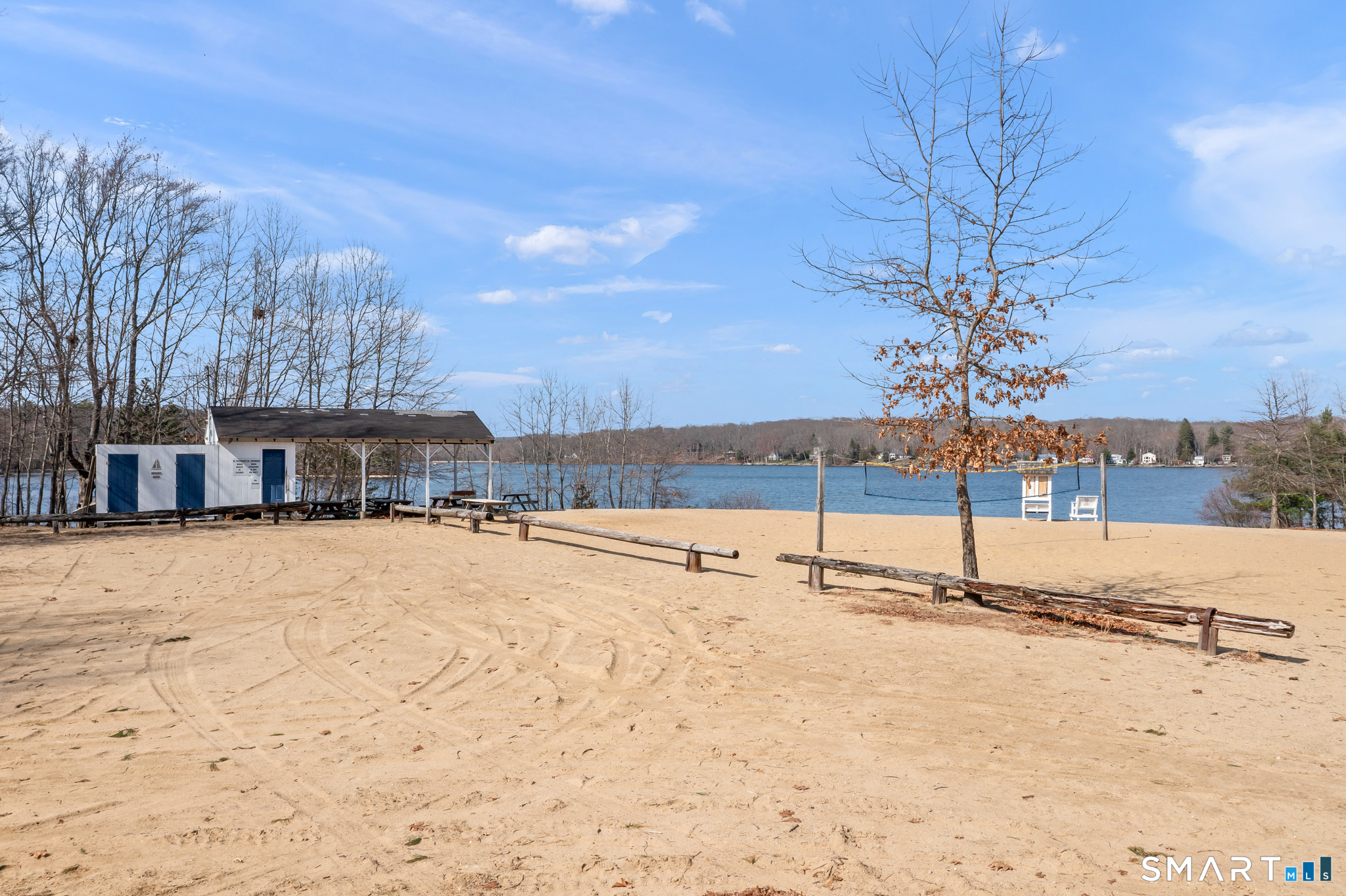 146 Lakeside Drive Andover, CT 06232 - Photo 31 of 35 a view of a house with a snow in the yard
