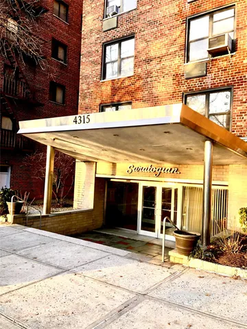 a front view of a building