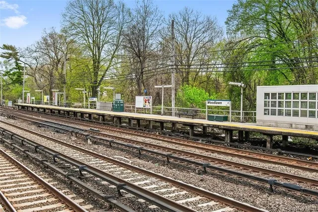 a view of a train station