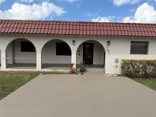 a view of a house with a patio
