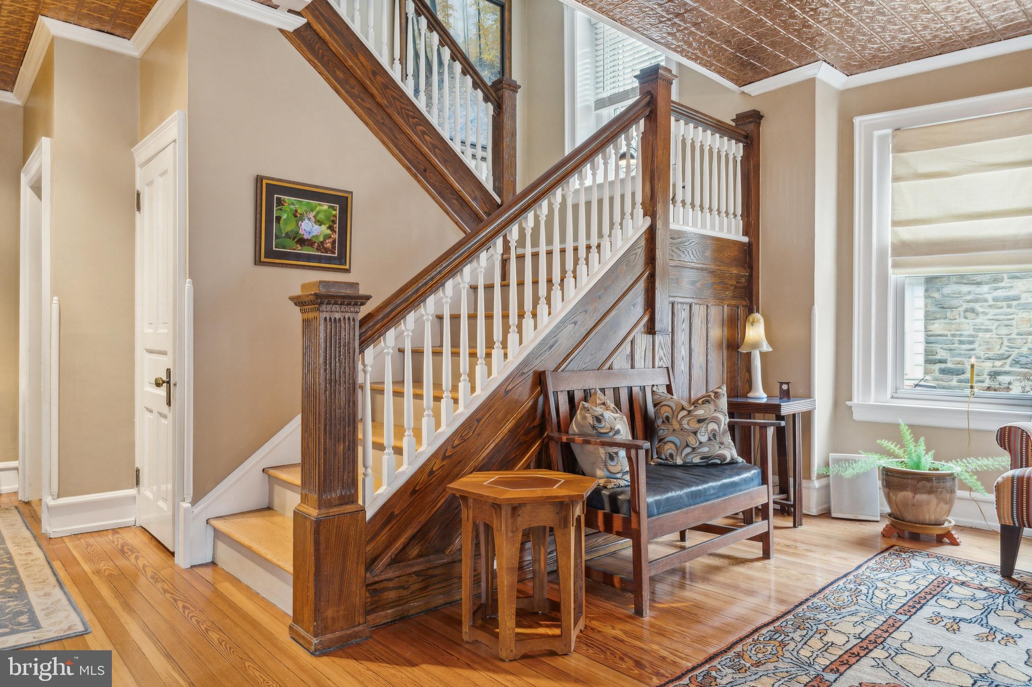 125 Township Line Road Jenkintown, PA 19046 - Photo 5 of 41 a view of entryway livingroom and hall with wooden floor