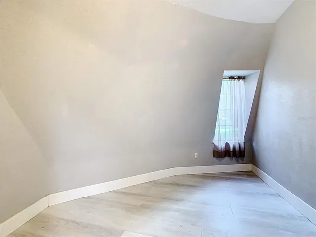 a view of a hallway with entryway