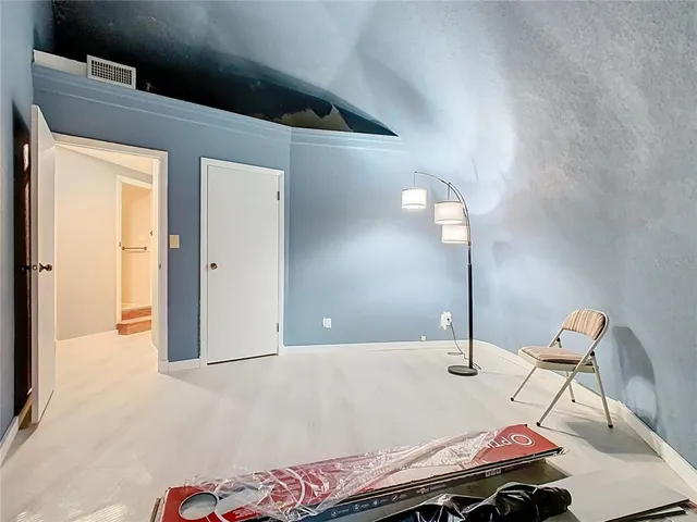 a view of an empty room