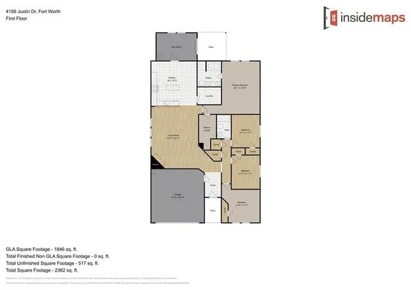 $2,195 | 4156 Justin Drive, Fort Worth, TX 76244