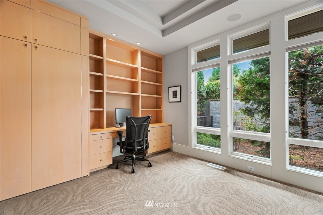925 Park Road Bellevue, WA 98004 - Photo 20 of 25 a view of a workspace with furniture and a window