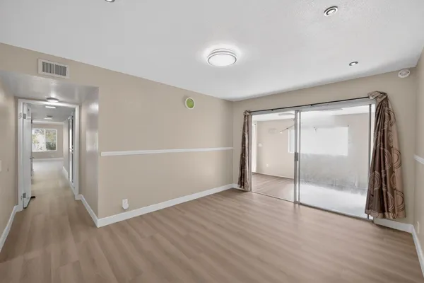 wooden floor in an empty room