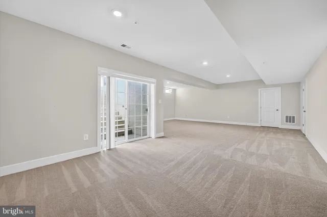 a view of an empty room