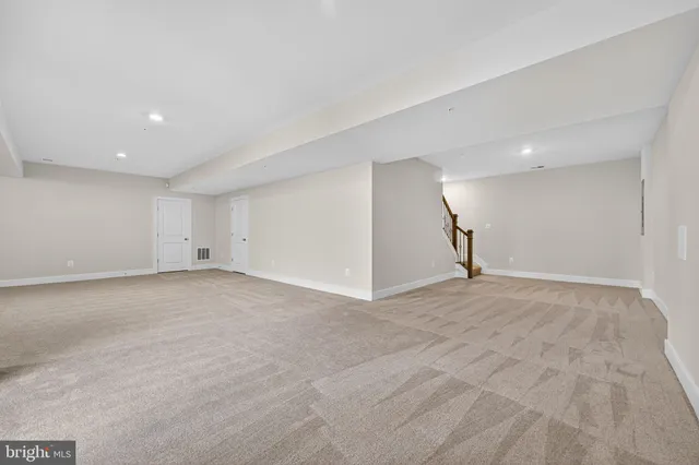 a view of an empty room