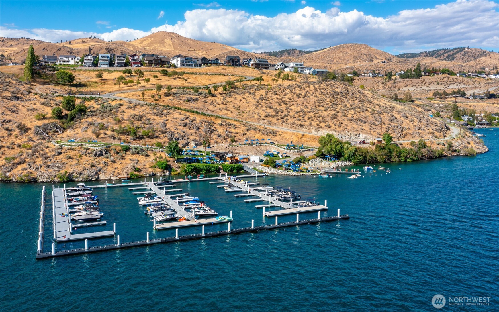1418 Cottage Lane Chelan, WA 98816 - Photo 35 of 40 a view of a lake with a mountain view