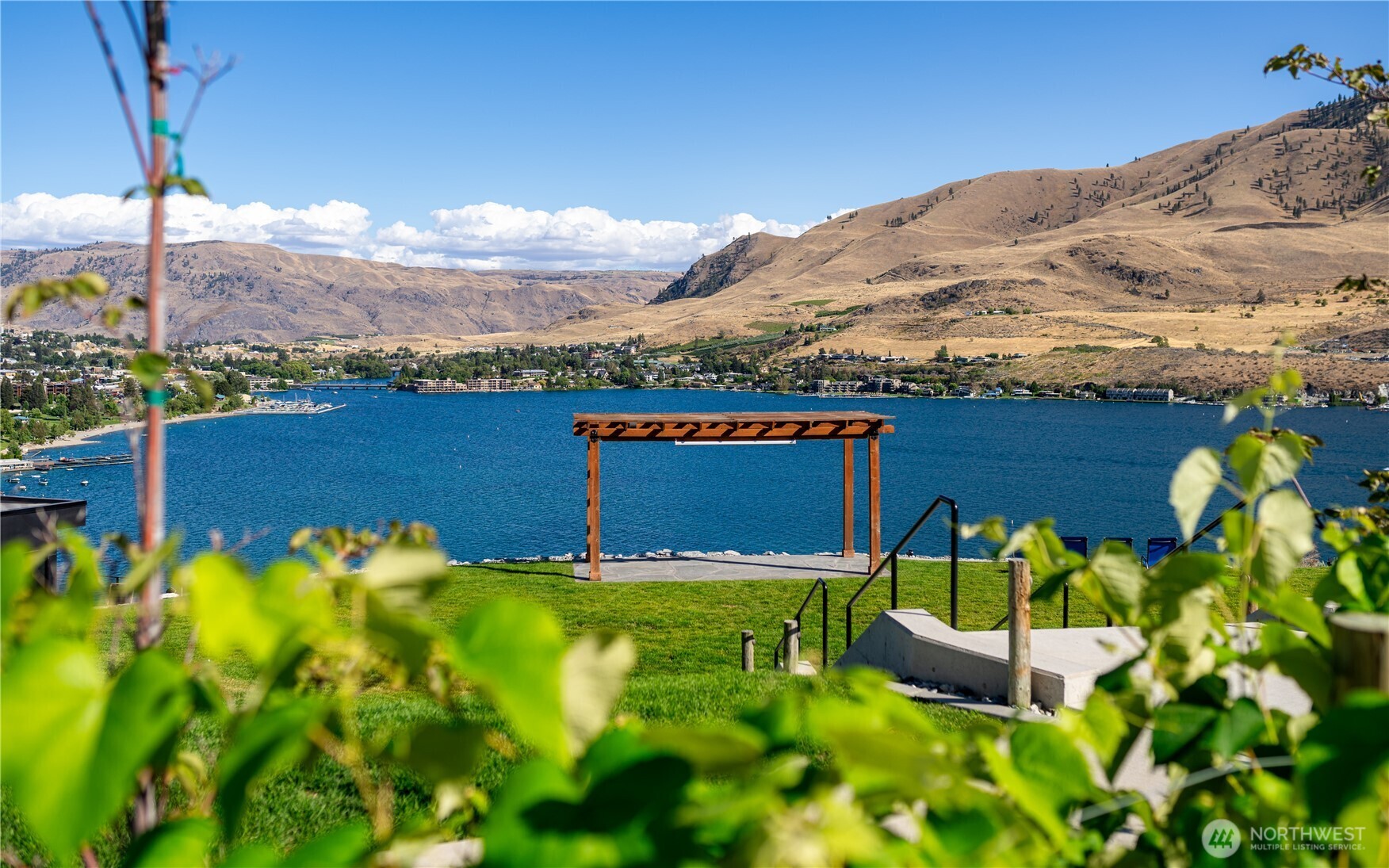 1418 Cottage Lane Chelan, WA 98816 - Photo 37 of 40 a view of a lake with a mountain in the background