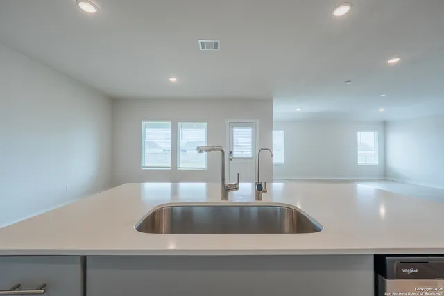 a close view of sink and tap