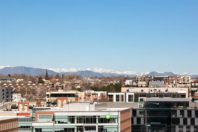 a view of a city that has tall buildings