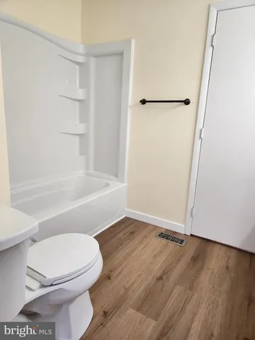 a close view of a closet