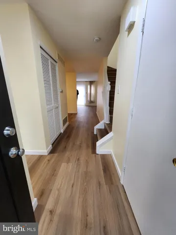 wooden floor in a gallery