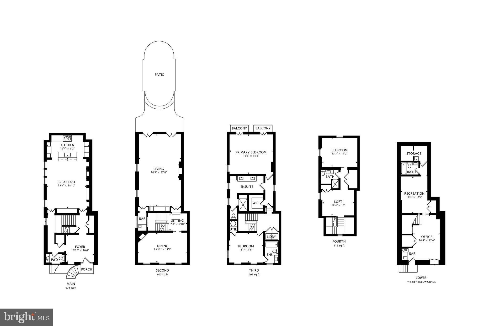 1410 34th Street Northwest Washington, DC 20007 - Photo 27 of 27 Floor Plan