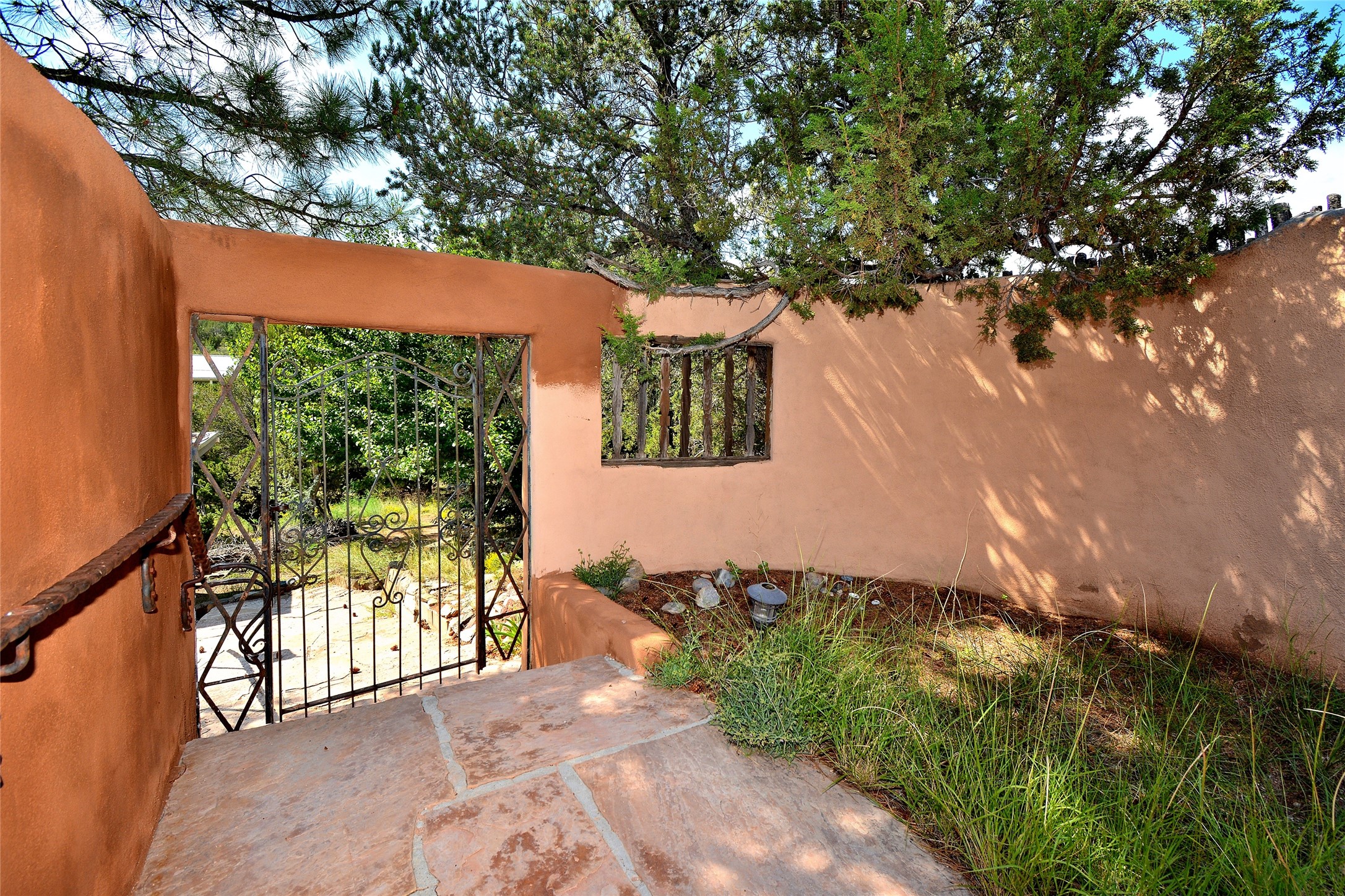 904 Bishops Lodge Road Santa Fe, NM 87501 - Photo 47 of 51 Gate by upstairs patio