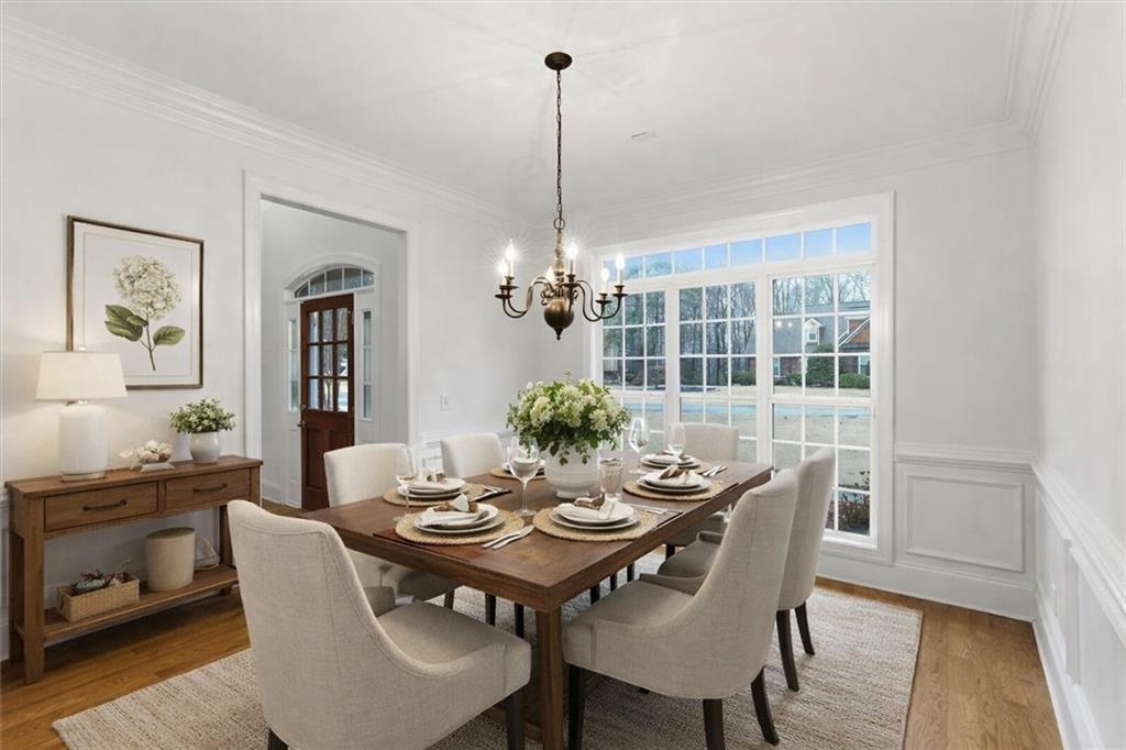 16 Quarter Horse Drive Northwest Rome, GA 30165 - Photo 46 of 51 a view of a dining room with furniture window and wooden floor
