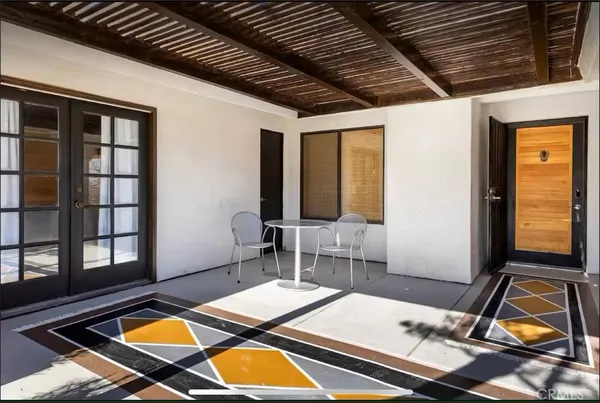 a view of sky from balcony