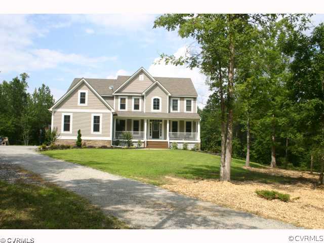 9011 Beaver Bridge Road Moseley, VA 23120 - Photo 1 of 10 Exterior Front - Arts and Craft Colonial on 25 acr