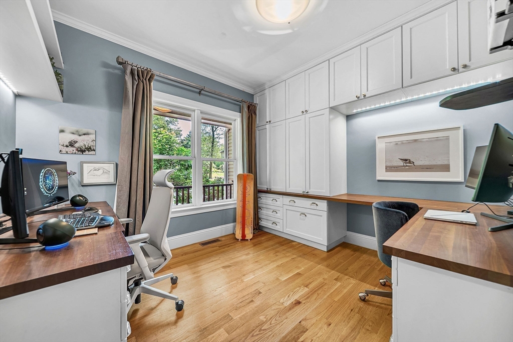 24 Summit Road Wellesley, MA 02482 - Photo 9 of 27 a view of a workspace with furniture and a window