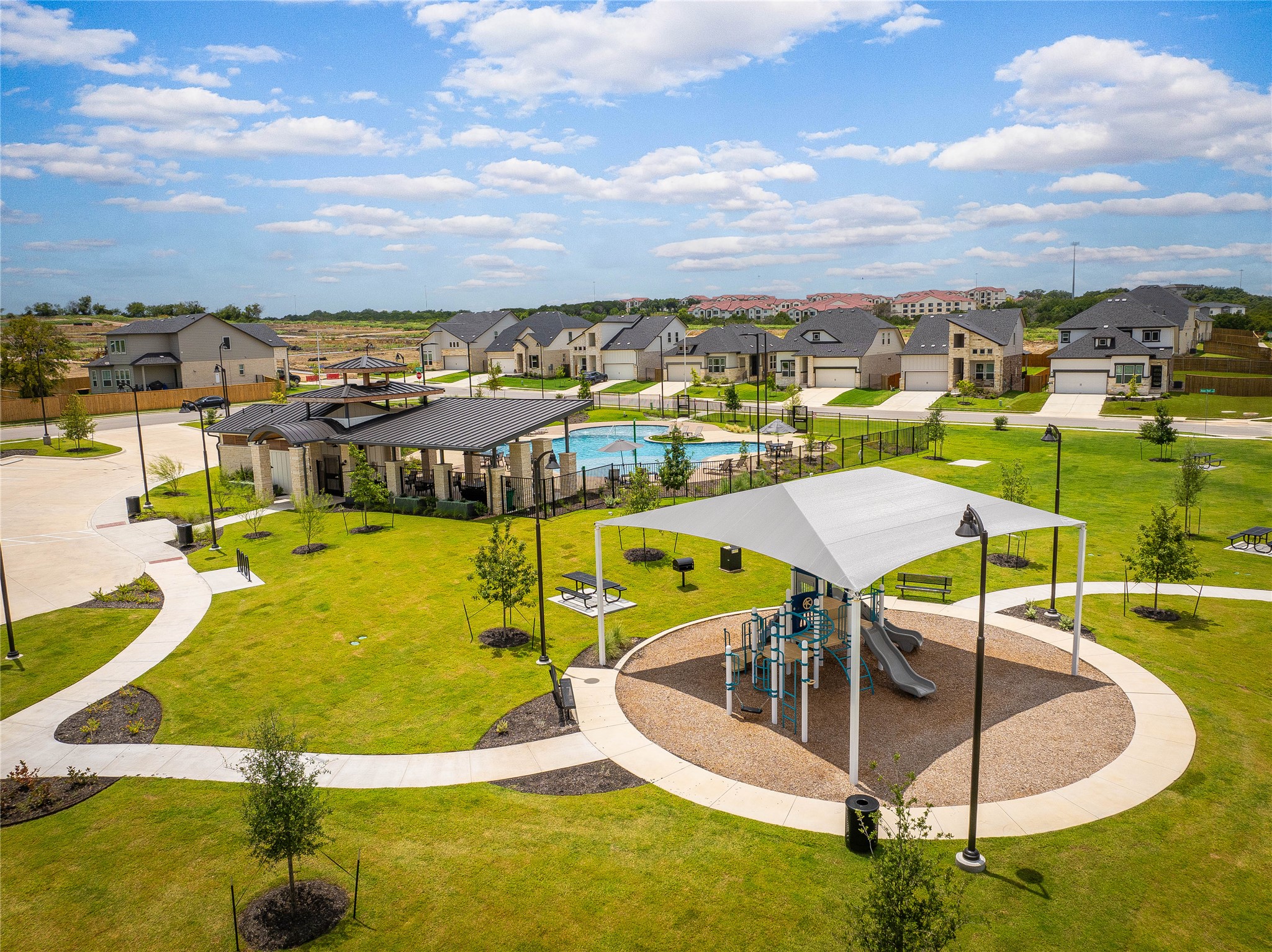 4517 Lava Island Drive Austin, TX 78747 - Photo 16 of 22 an aerial view of a swimming pool