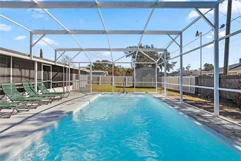 a backyard of a house