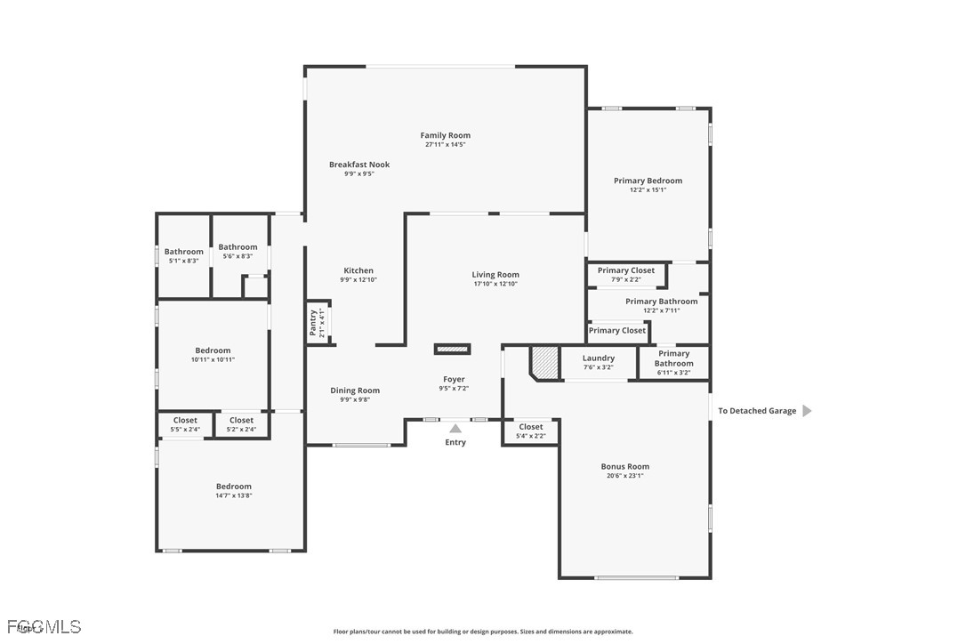 3728 Deleon Street Fort Myers, FL 33901 - Photo 44 of 50 a picture of floor plan