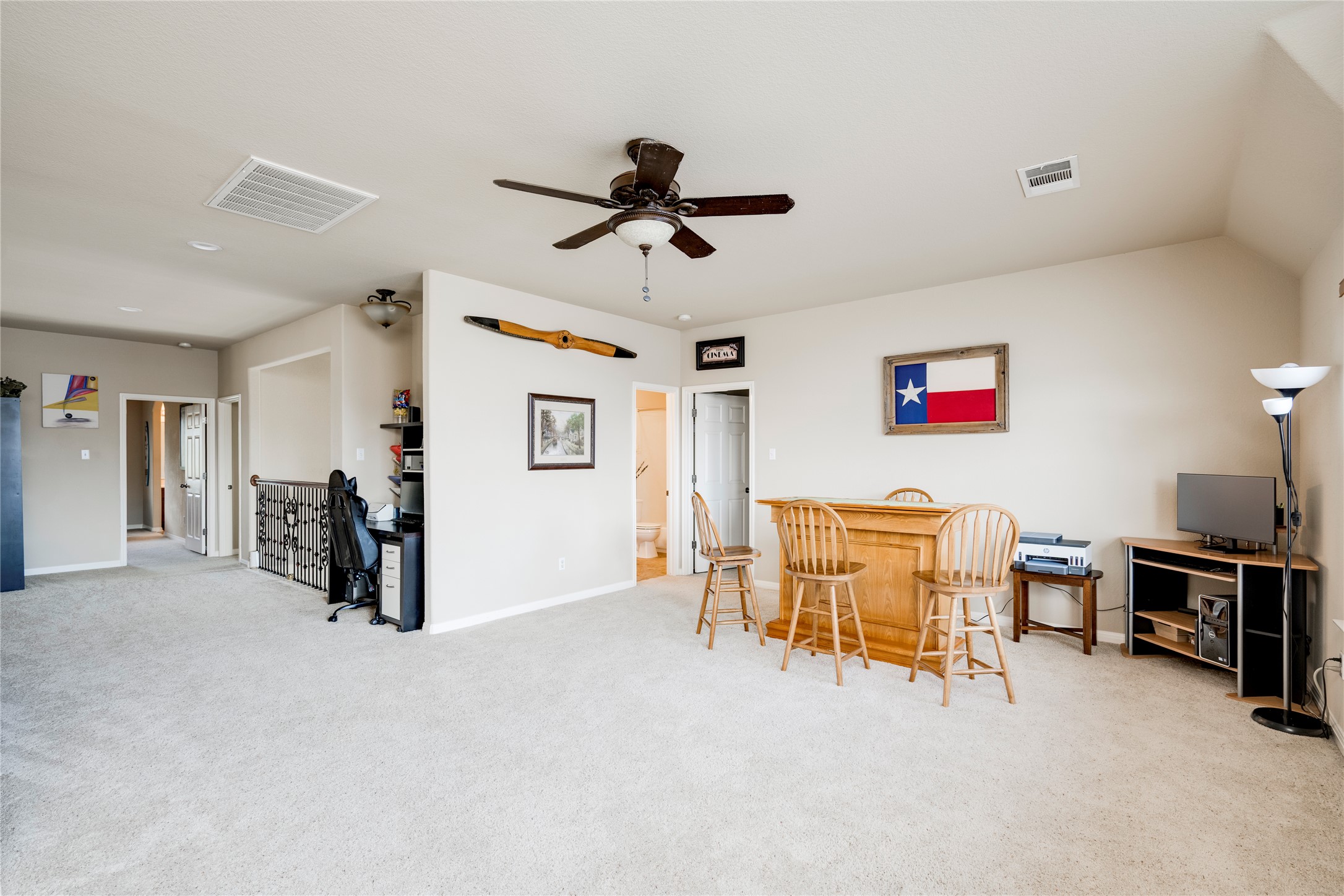 11332 Terrace Meadow Way Manor, TX 78653 - Photo 24 of 37 a view of a livingroom with furniture and a ceiling fan