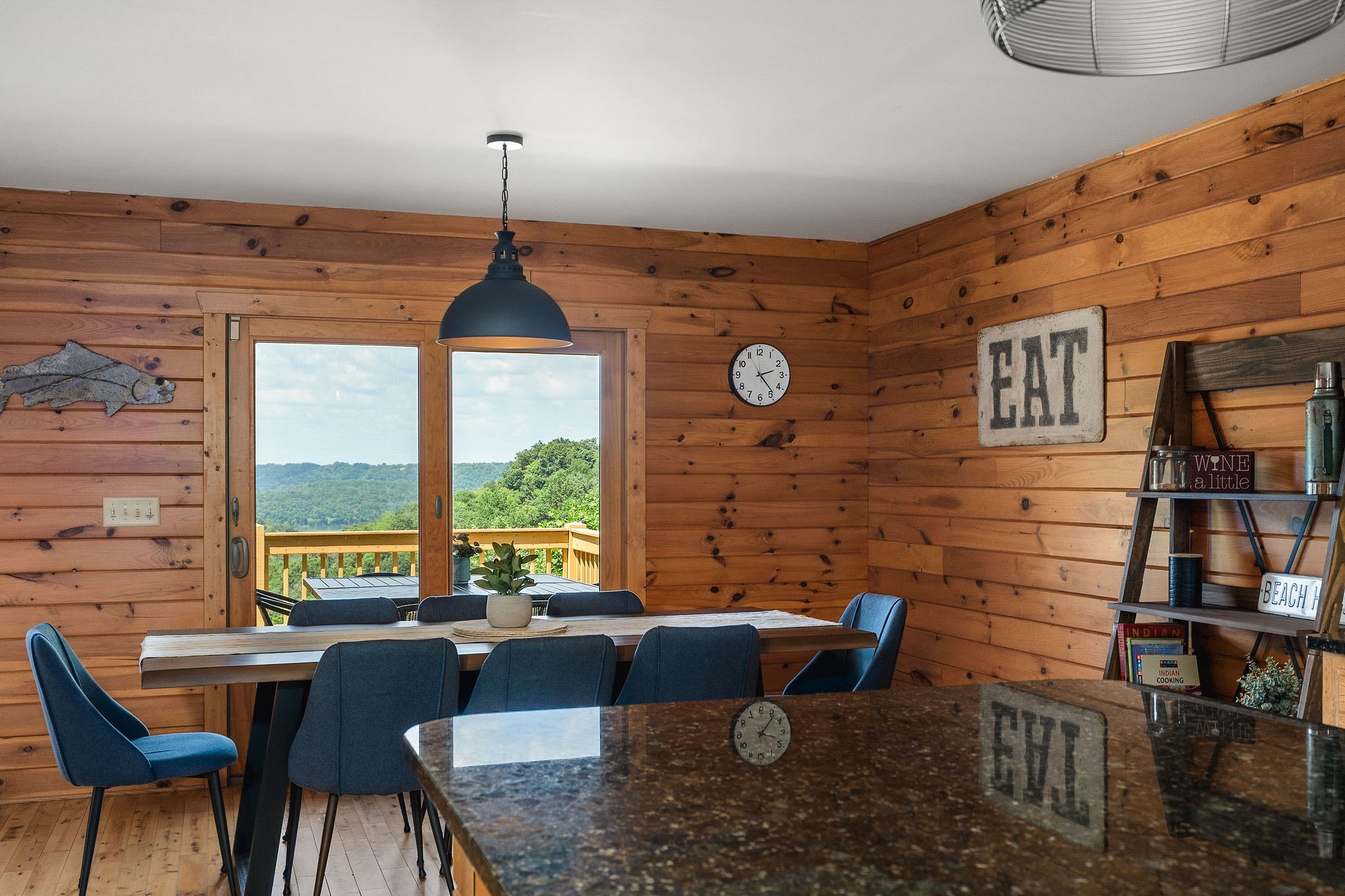 4415 Coconut Ridge Road Smithville, TN 37166 - Photo 19 of 52 a dining room with furniture and a floor to ceiling window