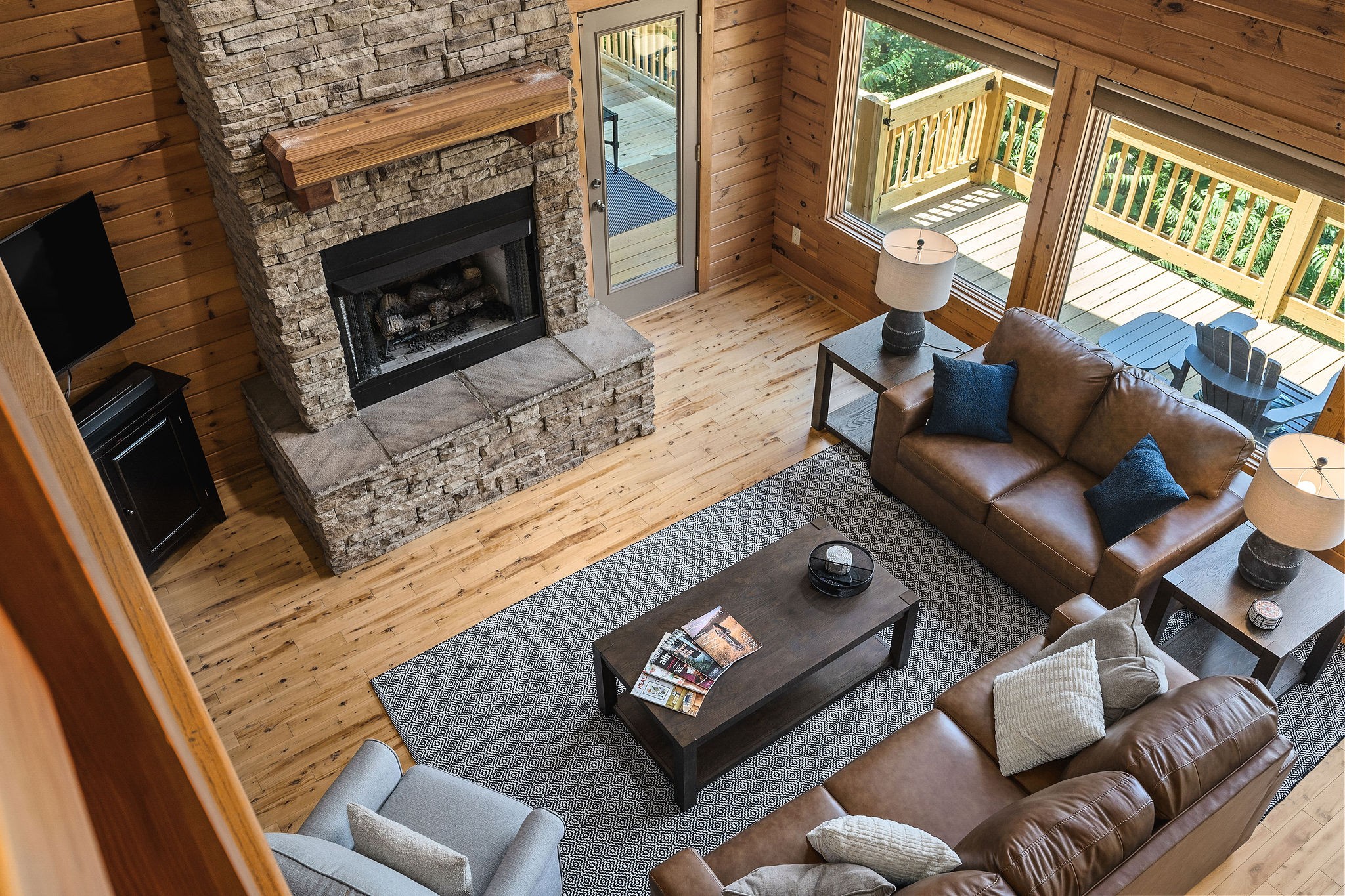 4415 Coconut Ridge Road Smithville, TN 37166 - Photo 33 of 52 a living room with furniture and a fireplace