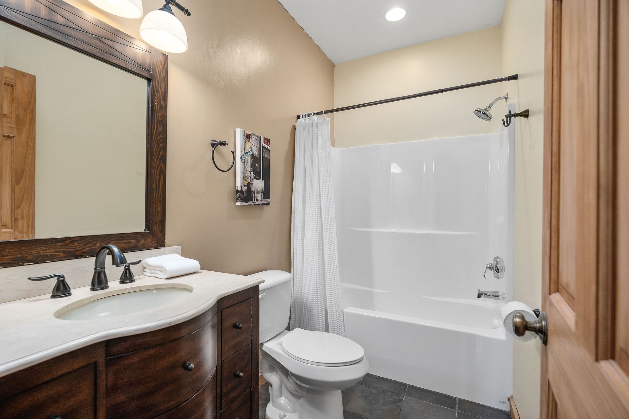 4415 Coconut Ridge Road Smithville, TN 37166 - Photo 45 of 52 a bathroom with a granite countertop sink toilet and shower