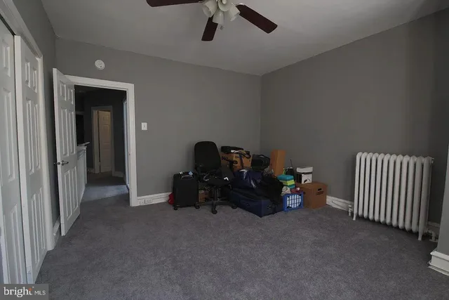 a view of a livingroom with a staircase