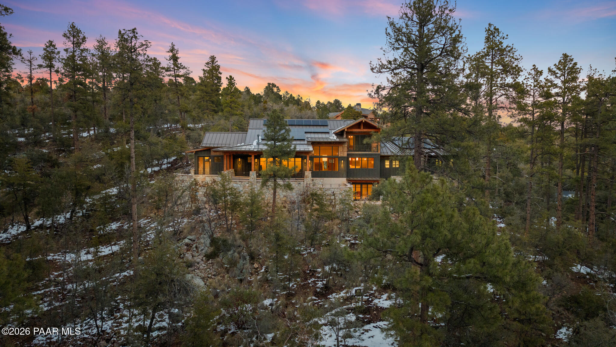 1090 High Valley Ranch Road Prescott, AZ 86303 - Photo 1 of 65 a balcony with lots of trees in the background
