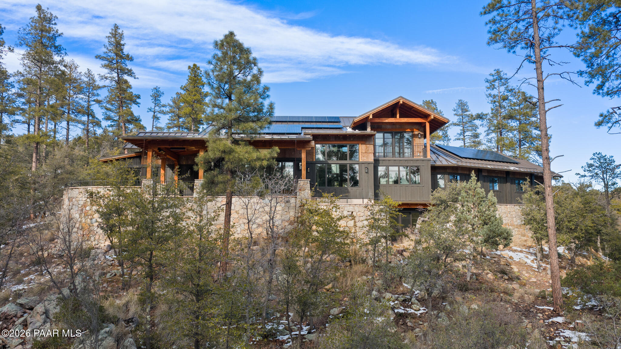 1090 High Valley Ranch Road Prescott, AZ 86303 - Photo 63 of 65 a backyard of a house with lots of green space
