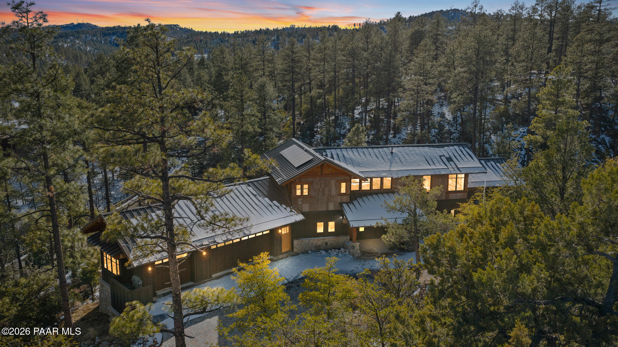 1090 High Valley Ranch Road Prescott, AZ 86303 - Photo 65 of 65 a view of a house with a mountain in the background