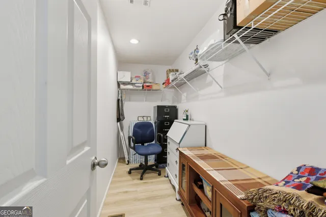 a view of workspace with furniture