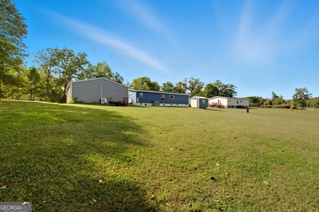 a house view with a outdoor space