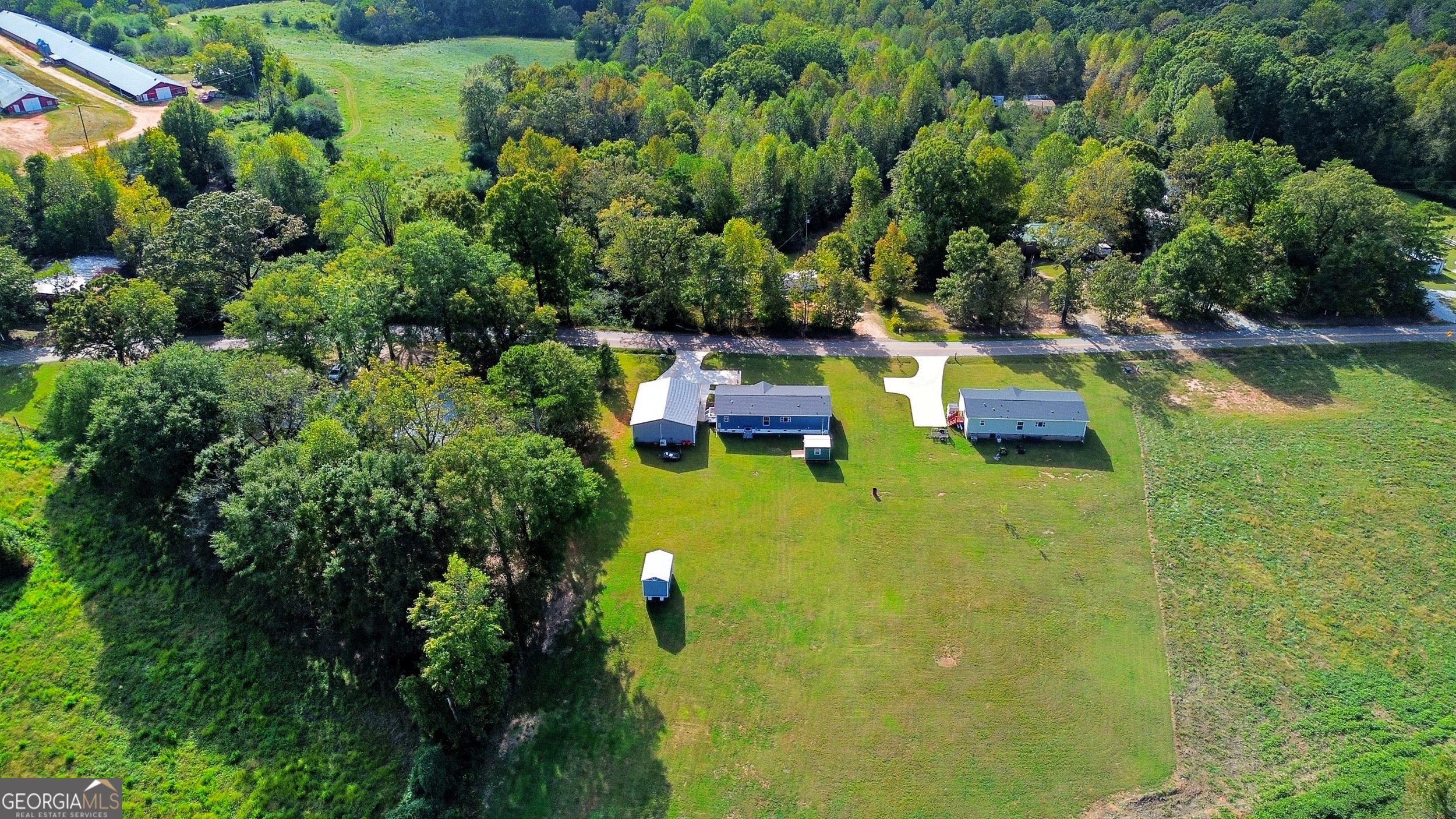 219 Eastanollee Road Eastanollee, GA 30538 - Photo 47 of 49 an aerial view of a swimming pool with yard