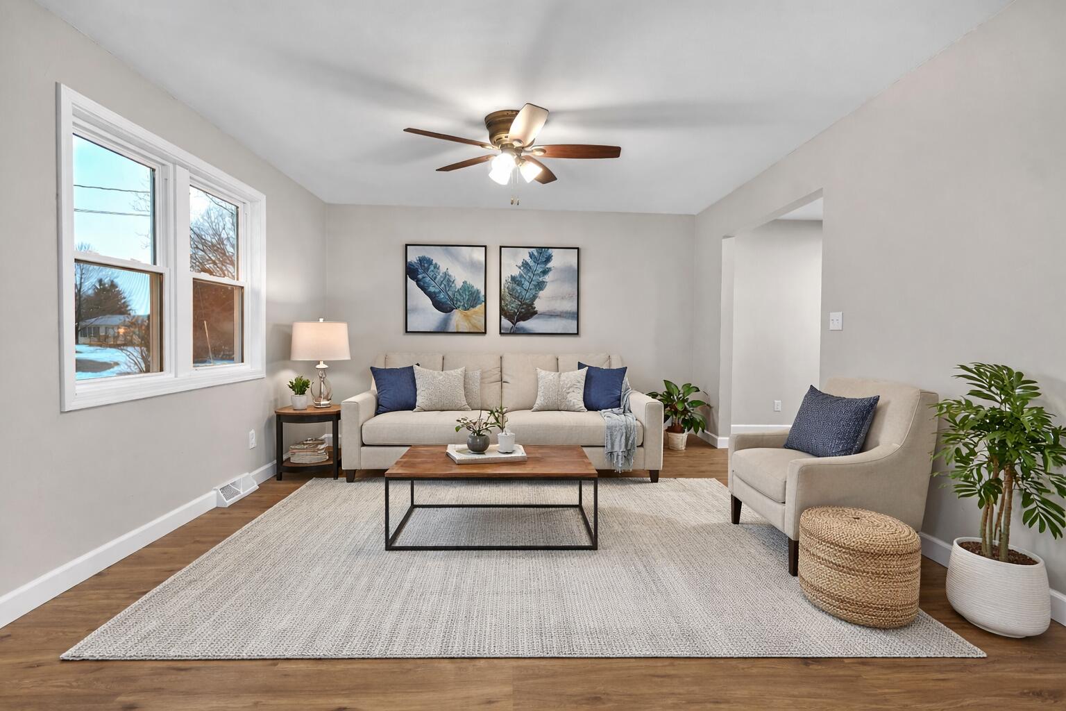 3902 North Explorer Lane Wheatfield, IN 46392 - Photo 4 of 34 a living room with furniture and a window