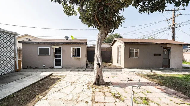 a front view of a house