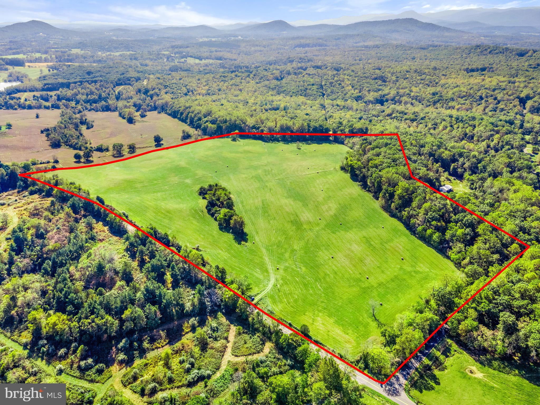 0 Richmond Road Castleton, VA 22716 - Photo 3 of 15 Aerial view marked-open with woods clusters