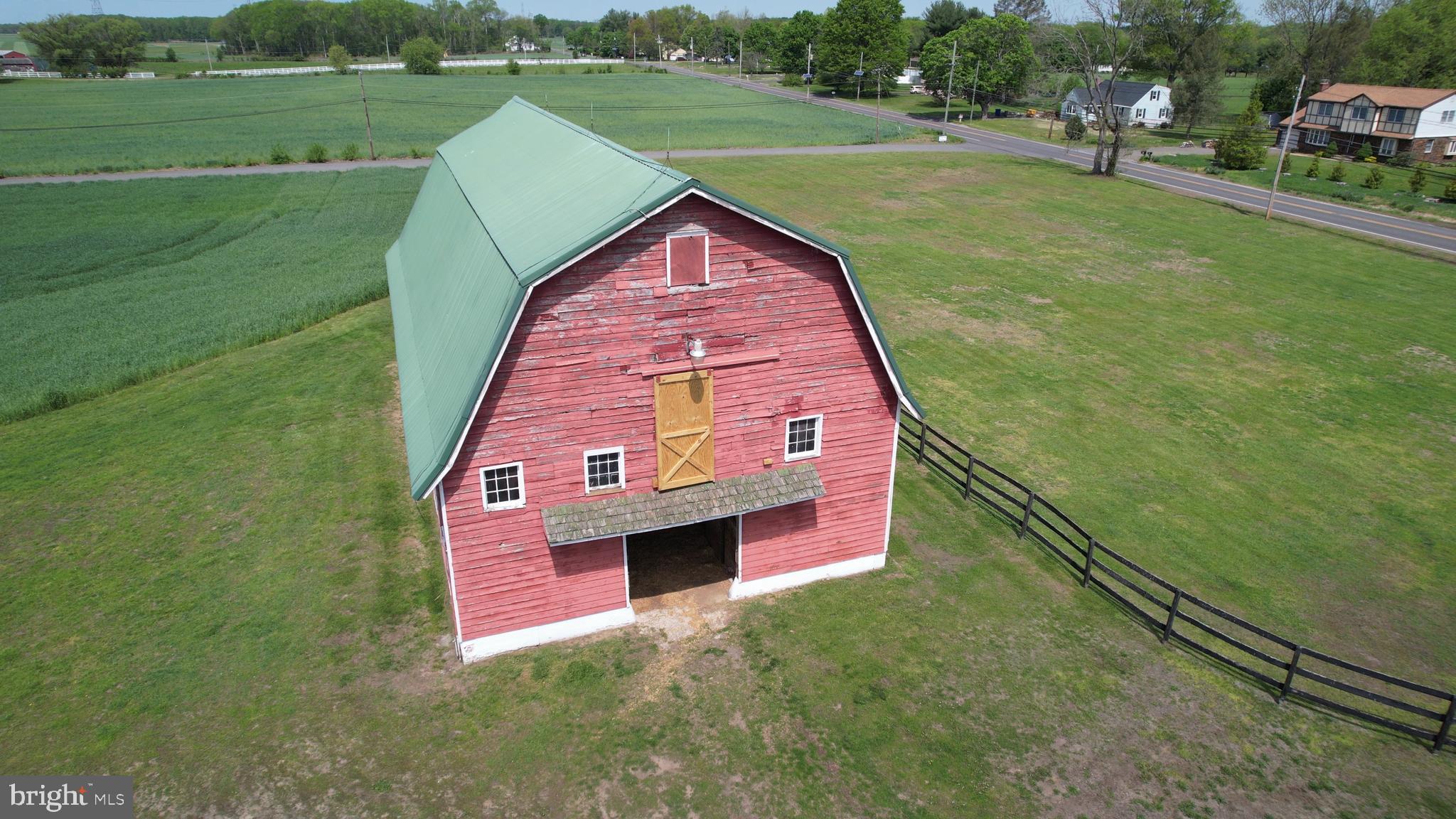 111 Newbolds Corner Road Southampton, NJ 08088 - Photo 96 of 96 Aerial View of Barn