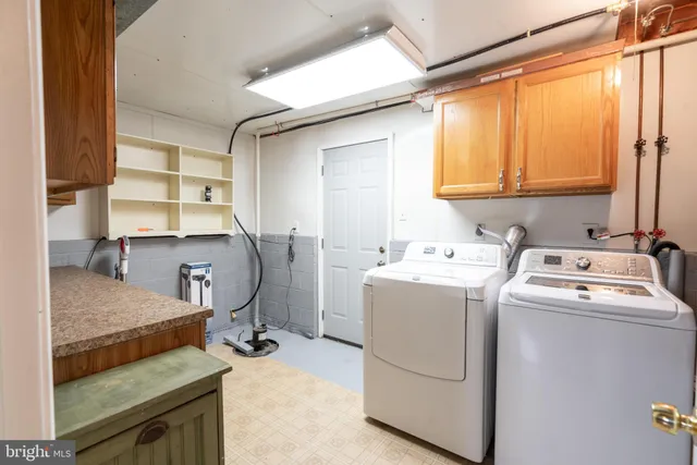 a room with storage and utility