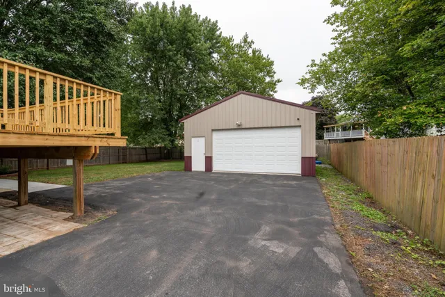 a view of wooden deck