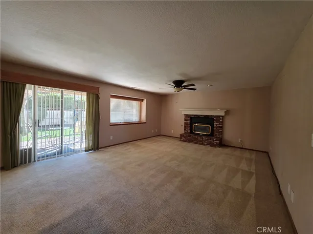 a view of a livingroom with a staircase