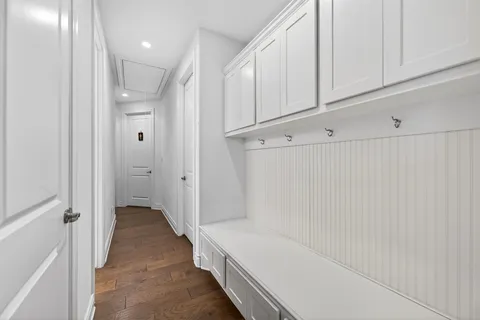a room with storage and utility