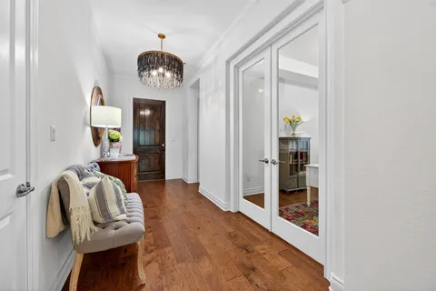 view of living room with furniture and wooden floor